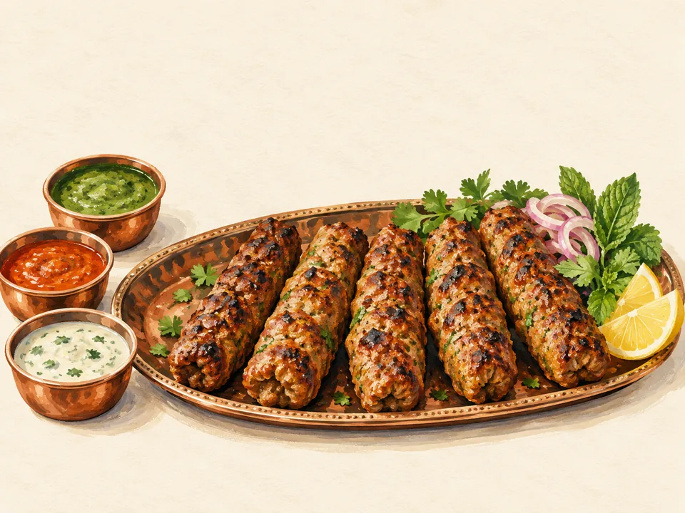 Original concept illustration, not a photograph of this restaurant or a verified dish.