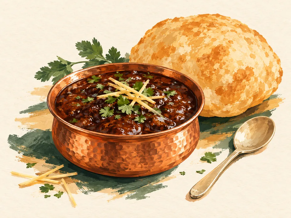 Original concept illustration, not a photograph of this restaurant or a verified dish.